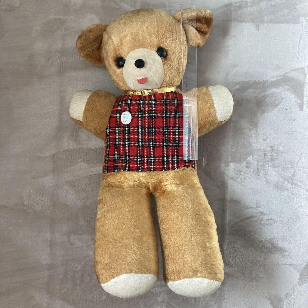[USED] Showa Retro Bear Plush Toy Teddy Bear