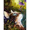Huacan Diamond Brodery Salg Cats 5D Diamond Painting Full Square Drill Butterfly Cross Stitch