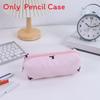 Cute Korean Style Polyester Pencil Bag With Spacious Storage For Students