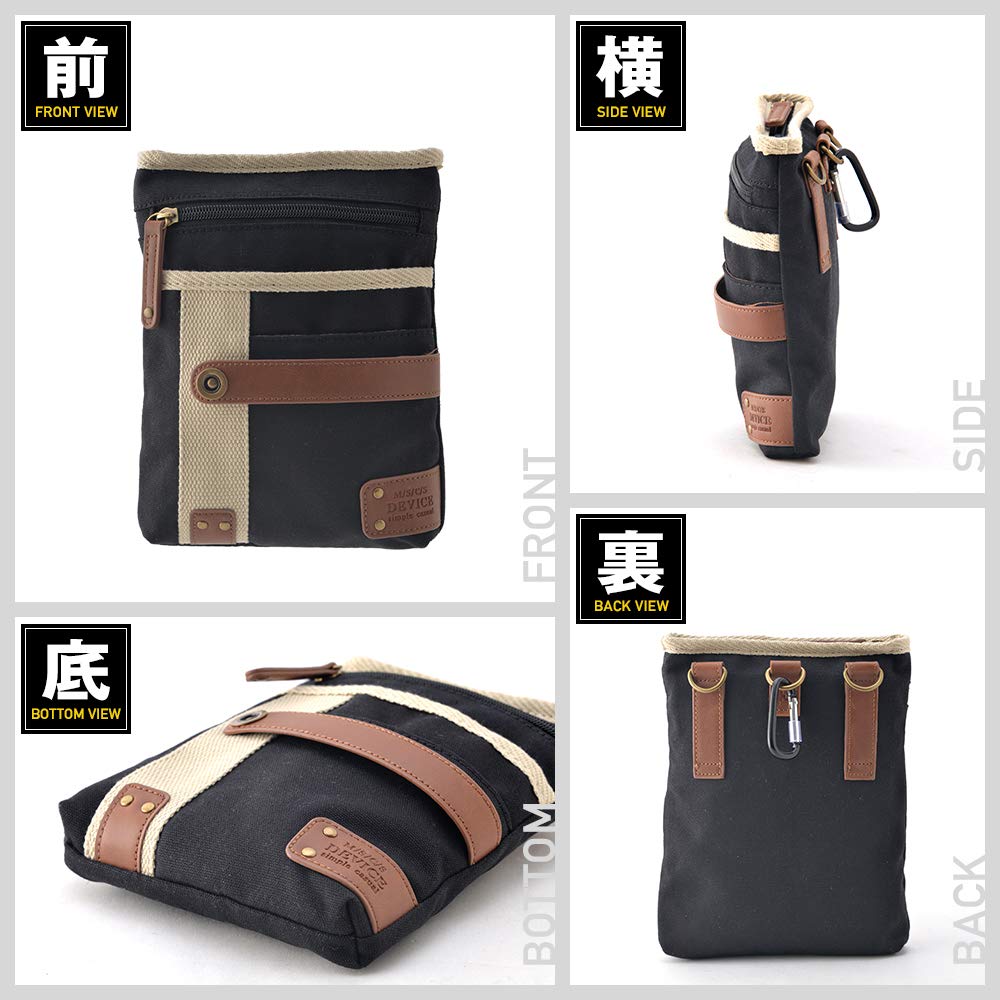 DEVICE Crossroads Canvas Scissor Bag Brown 2-Way -