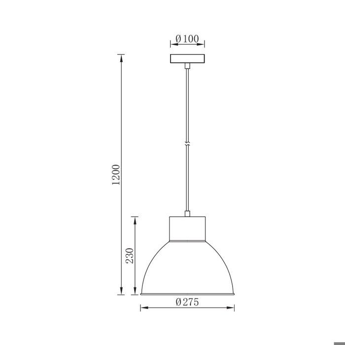 Suspension décorative - BRAYTRON - BV05-00044 - Métal beige - 1xE27 - 23W - IP20