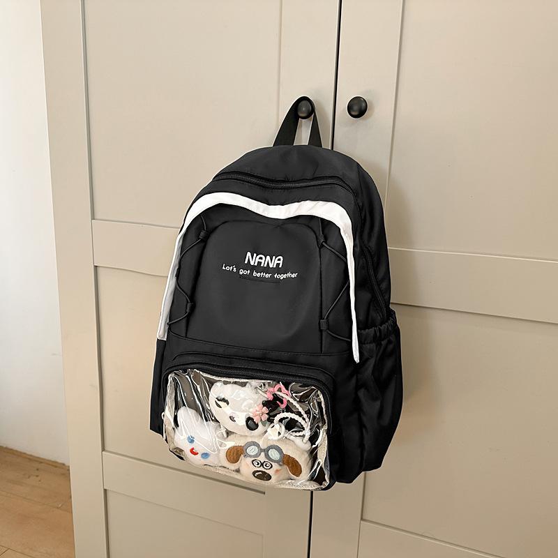 New Backpack Large Capacity Pain Bag Cute Female Student Bag Junior High School Students Leisure Joker Travel Backpack.