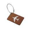 Aluminum Alloy Airplane Luggage Tag for Suitcases & Boarding Passes