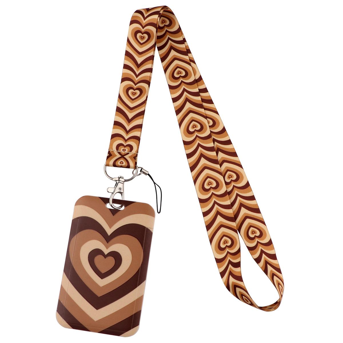 Kleurrijke Hart Lanyard Liefde Nekband Voor Sleutel ID-kaart Mobiele Telefoon Riemen Badgehouder Doe-het-zelf Ophangtouw Nekband Accessoires Decoratie