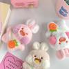 New Girl's Heart Cute Carrot Shoulder Bag Duo Rabbit Plush Toy Cartoon Doll Keychain Bag Pendant