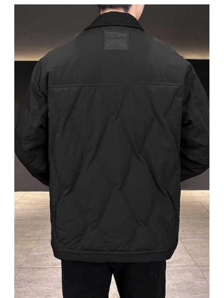 Men's Trendy 2025 Lightweight Lapel Down Jacket - Warm, Short, Thickened Winter Coat