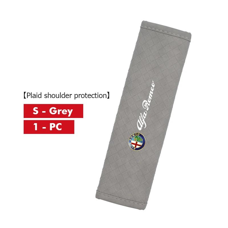 Hub Caps Leather Car Seat Belt Cover Safety Belt Shoulder Protection Pads For Alfa Romeo 159 Giulietta Giulia 147 Mito 156 159 1 CVP1