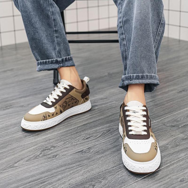 WTEMPO Značka Menšina Nekonfliktní Korejská Neformální Sportovní obuv Prodyšný trend Nízká pánská desková obuv Studenti mohou nosit ploché malé bílé boty