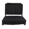  , foldable, portable stadium seat with ergonomic lumbar support, 5   angles, quick folding, carrying strap, iron and