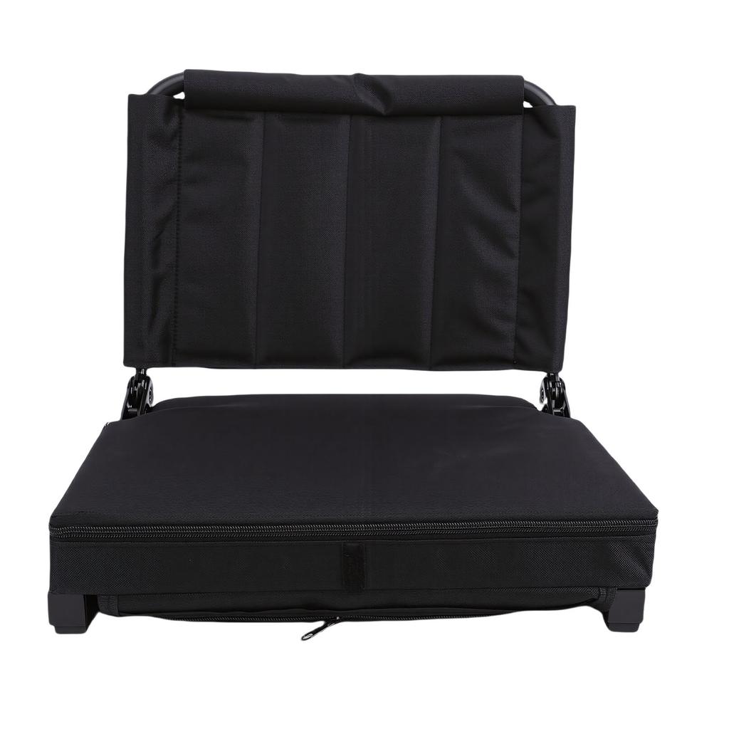  , foldable, portable stadium seat with ergonomic lumbar support, 5   angles, quick folding, carrying strap, iron and