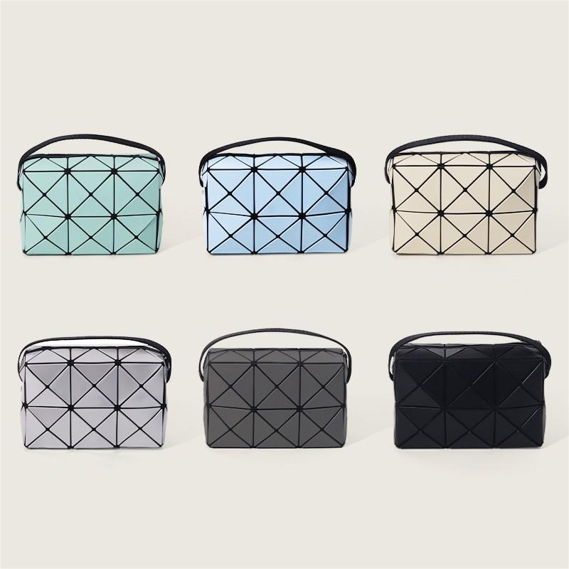 Live Broadcast Geometric Small Square Box Pillow Bag Diamond-grid Fashion Niche Single-shoulder Cross-body Women's 412