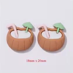 Lovely Summer Beach Vacation Flat Back Resin Cabochons Artificial Model Style Fairy Themed Souvenir Charms