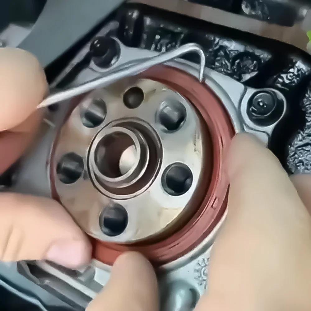 4Pcs 135mm Car Oil Seal Screwdrivers Set, with Non-Slip Grip, Durable Steel Pick Hooks for Auto Vehicle Repair & Maintenance