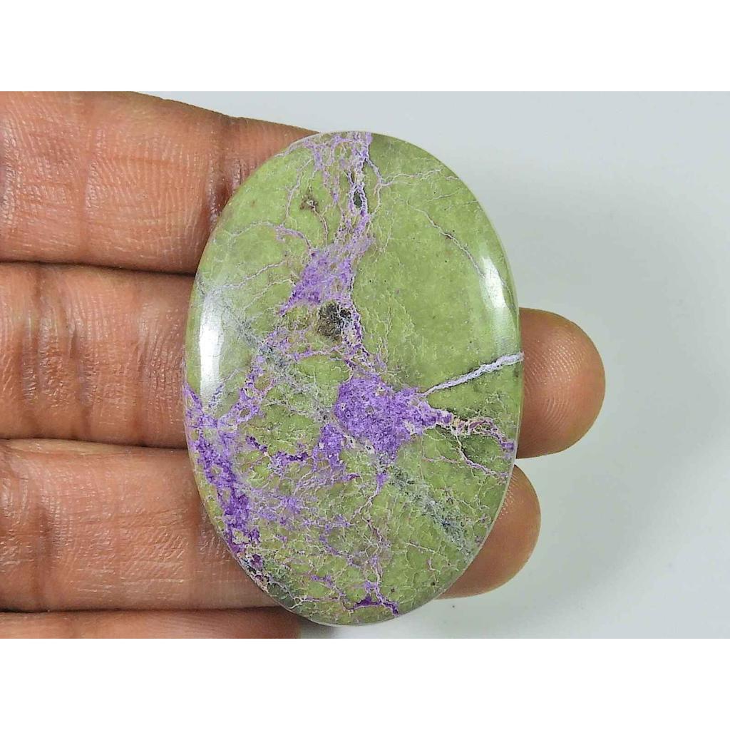 30X45MM Natural Stichtite?Oval Crystal Cabochon Loose Gemstone Reiki 46Cts. SK-2580