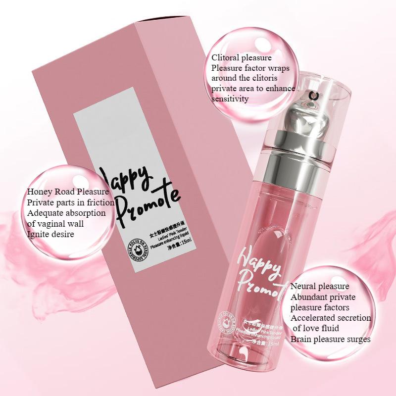 Experience Intense Sensation with Pink Lubricant and Orgasm Enhancer 15ML