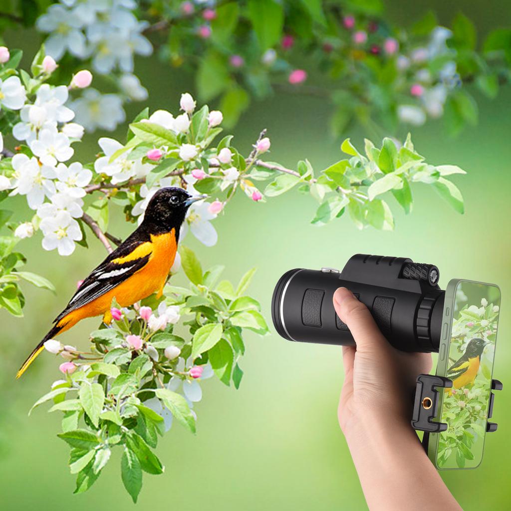 40X60 Portable Mini Monocular Telescope High-Power High-Definition Telescope with 1/4 Inch Screw