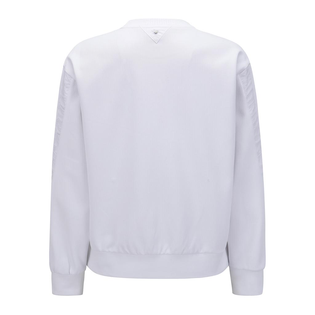 ANEW GOLF Women Sp Textured Sweatshirt_Wh