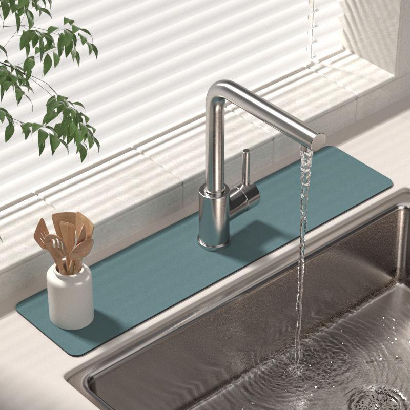 Badezimmerarmatur Ablass- und Wasserabsorptionsmatte für Waschbecken und Arbeitsplatten