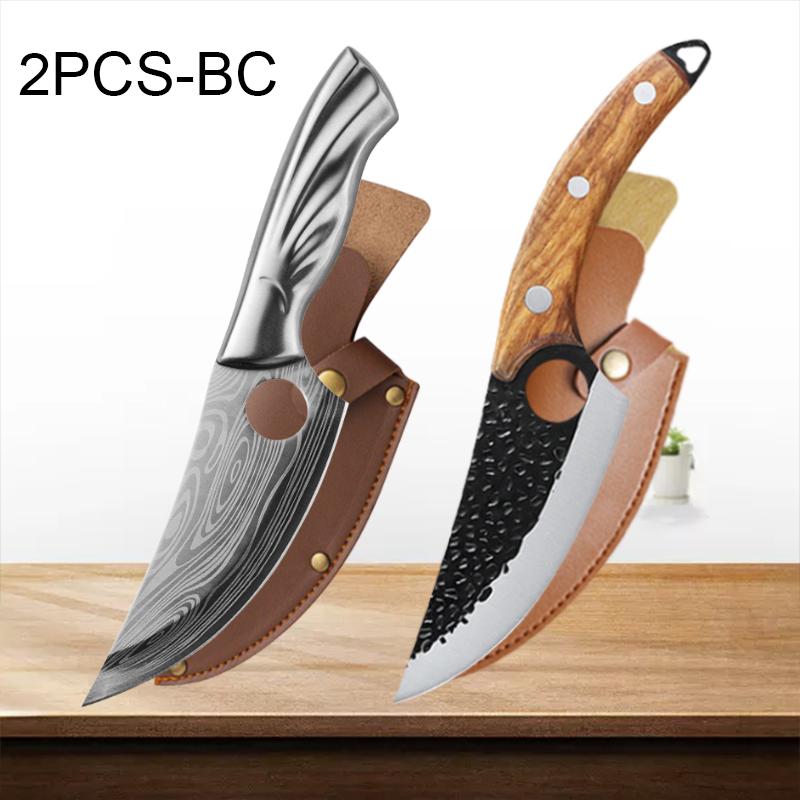 3 Types Cutting and Boning Knife Professional Chef's Knife Forged Kitchen Knives Fruit Knife BBQ Cooking Tools and Accessories