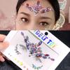 Glue Free 3D Rhinestones Sticker Fake Tattoo Disposable Crystal Facials Sticker Glitter Waterproof Temporary Tattoo Sticker