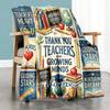 Teacher Appreciation Home Blanket Customize Your Names Soft Cozy Lightweight Allseason Multipurpose Blanket For Picnics Sofas Offices Beds Living