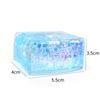 Creative Decompression Glitter Squishy Cube Soft Texture Malt Sugar Gel Ice Cube Slow Rise Squishy Ice Cube Stress Relief