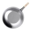 Wok fond plat en acier doux 36 cm - vogue