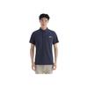 Li-Ning Atmungsaktives einfarbiges Logo Kurzarm-Poloshirt Herren Tops Tintenblau APLV039-9