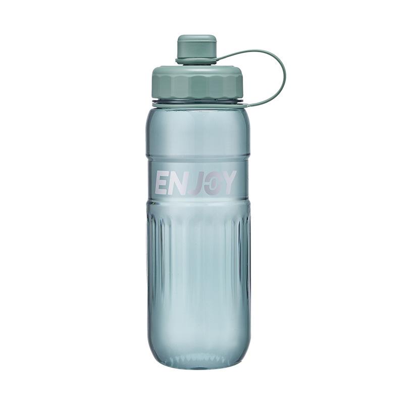 Large-capacity Fitness Sports Water Bottle, Plastic Water Cup, Portable Anti-drop Transparent Space Cup