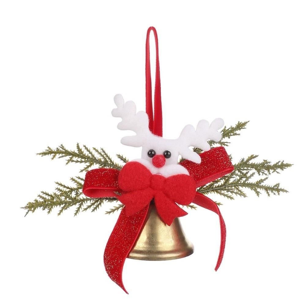 Golden Golden Bell Pendant Pine Cone Xmas Tree Decorations Christmas Bell Ornaments Tree Decor