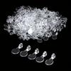 200pcs Transparent Flat Pad Pendants Oval Acrylic Transparent Cabochon Pendants  Home