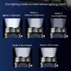 Rechargeable LED Torches with 5 Light Modes Mini Flash Powerful Flashlights Pocket Torches for Camping, Outdoor, Hiking