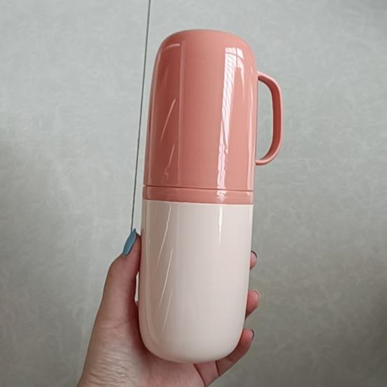 Travel Wash Cup Portable Convenient Plastic Lightweight Travel Toothbrush Cup Case for Trip