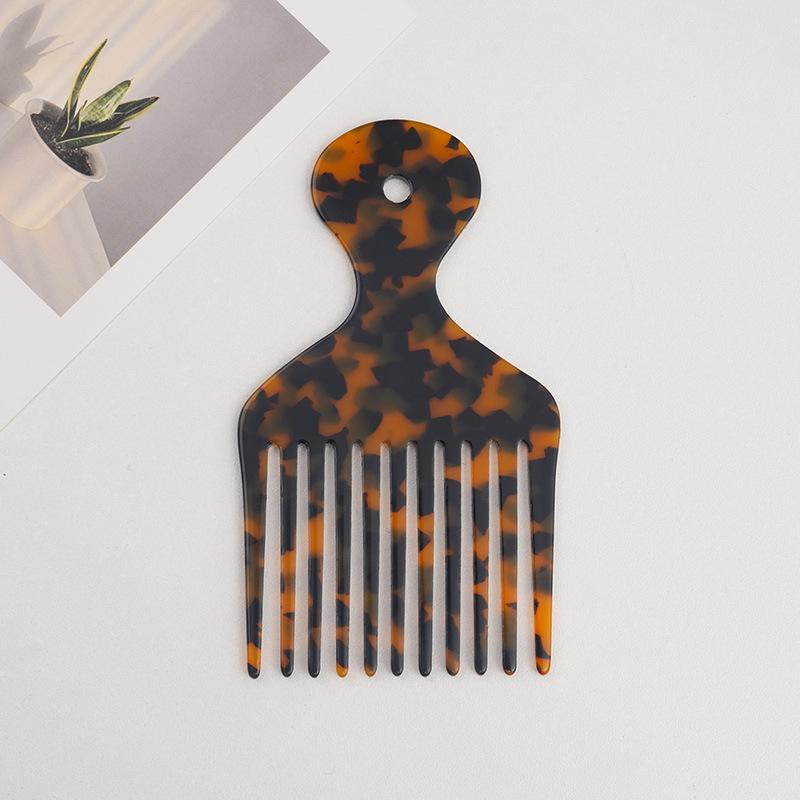 

Zhendong s New Personalized Vinegar Board Comb With Long Handle Simple Retro Smooth Hair леопард друку кольору
