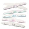 5Pcs Wooden Nail Files Bright Color Reusable Smooth Edge Clear Scale Multipurpose Trim Nails Lightweight Scale Ruler Half