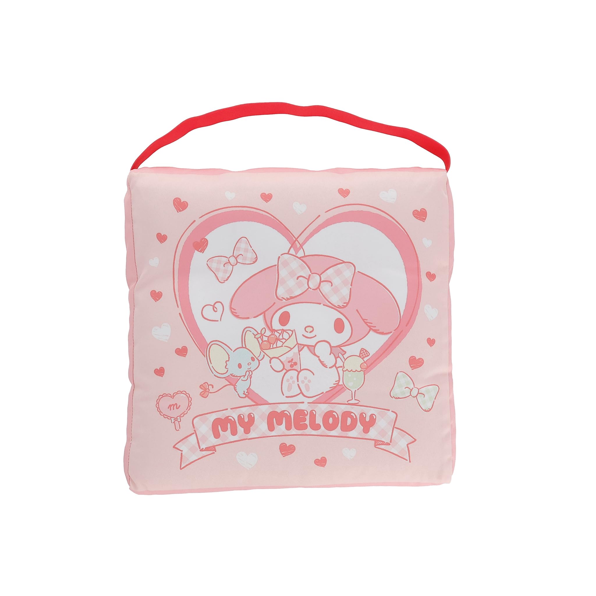 

Marushin Chair Cushion Sanrio My Melody Cute Gingham Character Back to Goods School 3745007100 Pad/Seat - - School/Preschool -