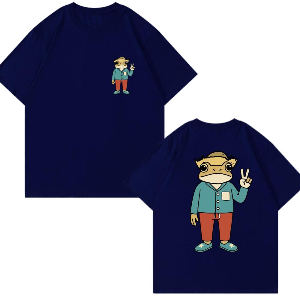 Rapper Bad Bunny Debi Tirar Mas Fotos DTMF T-shirt Cartoon Frog Classic Fashion Men Women T Shirt Cotton Oversized T Shirts