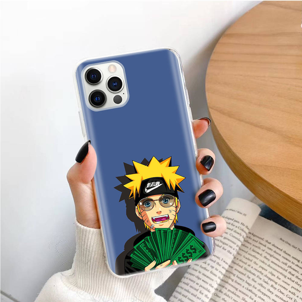 Transparent Case for Samsung A04 A14 A23 M33 M53 Realme 10 9 C35 C55 VIVO X80 Infinix Hot 30 Note 11 Tecno Spark 8P Pro W-72 Naruto