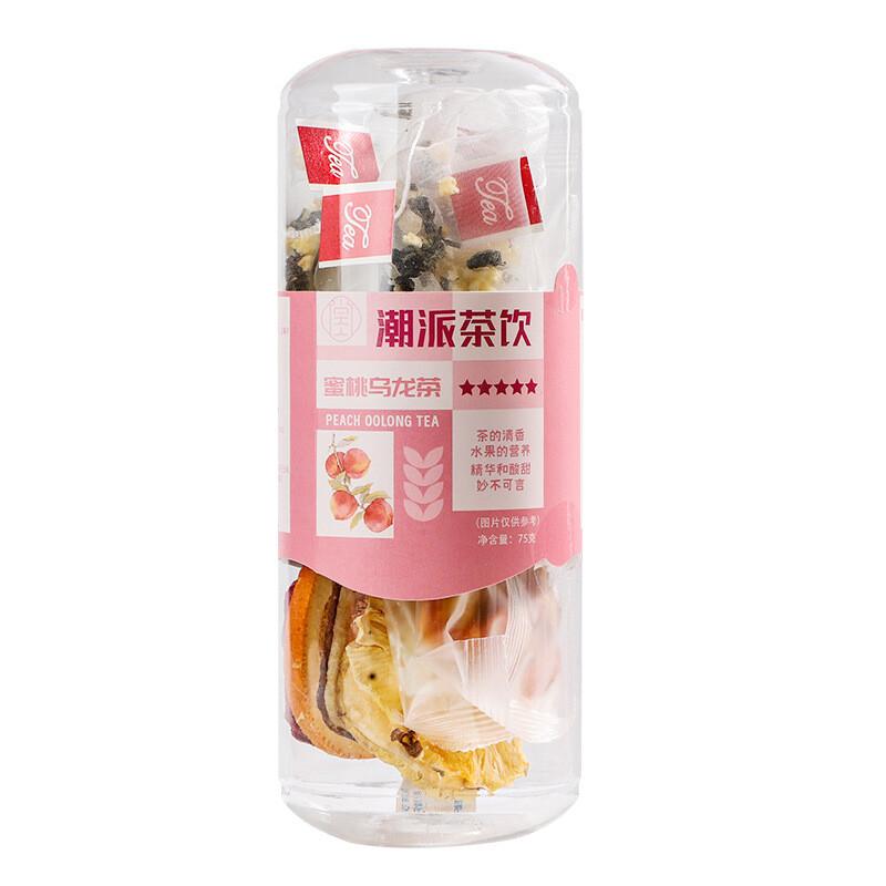 

Персиковый улун с ломтиками сушеных фруктов Пакеты для холодного заваривания со льдом 75G/bottle