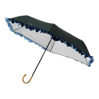 Moonbat Folding Sun and Rain Light Heat UV Mini Black [Esta] Women's Parasol, Protection, Blocking, Blocking, Protection, Frill, 31-230-30268-05,