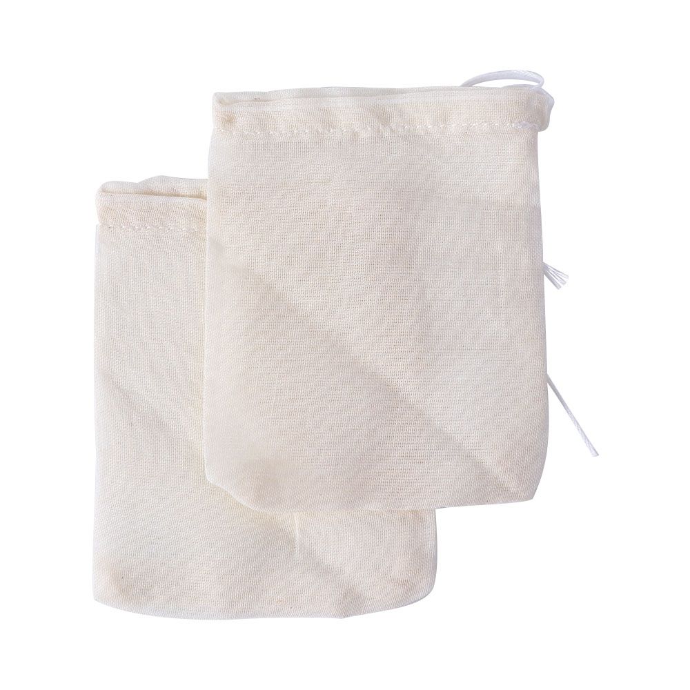 Natural Reusable Food Packing Bags Portable Unbleached Cotton Pouch Drawstring Bags Sachet Bag Muslin Bag