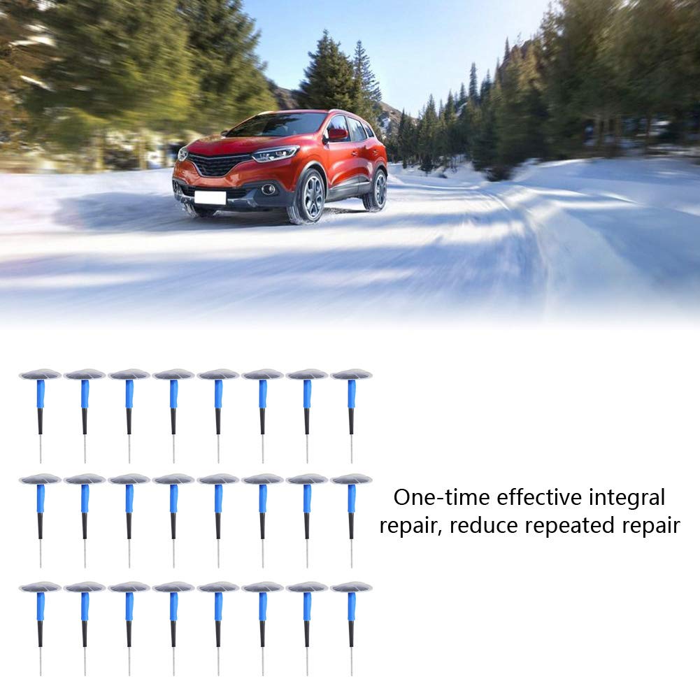 24 Pcs Tubeless Tire Punk Repair Patch Gum, High Temperature Resistant, Economical and Time