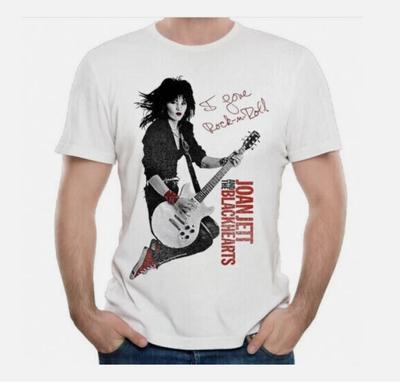 Nuova T-Shirt Divertente Rock N Roll di Joan Jett