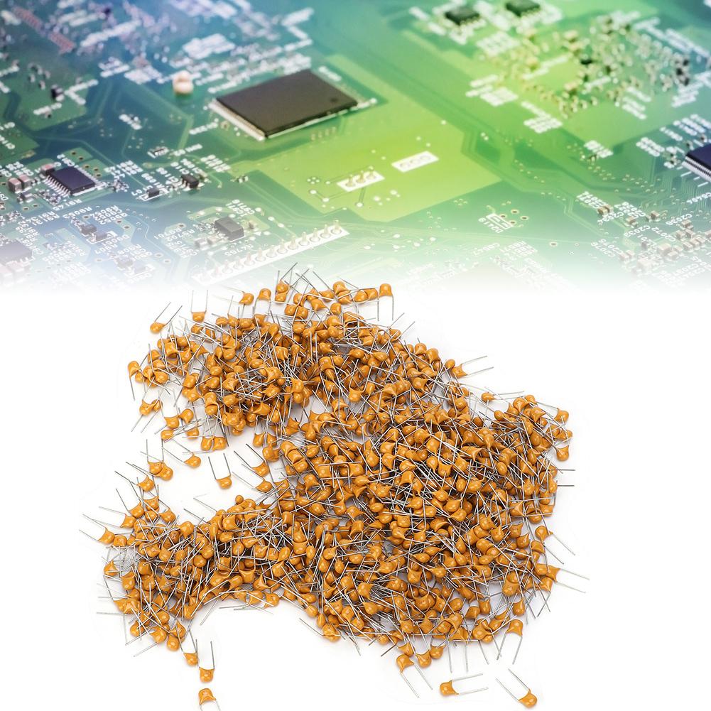 1000Pcs Ceramic Capacitor InLine Monolithic 4.7UF Pin Pitch 5.08MM DC50V Deviation 10%