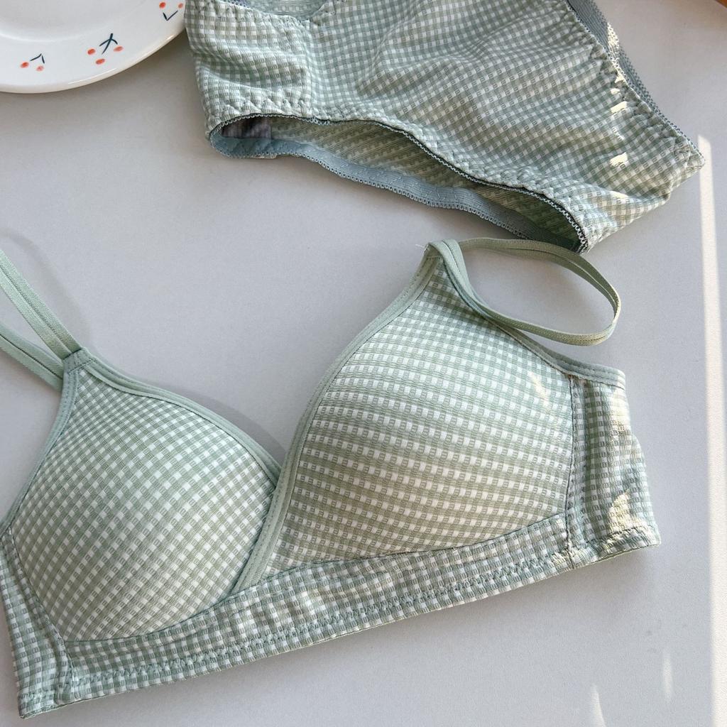 Sexy Seamless Girl Bra, Thin Small Breasts Gather Pure Cotton Breathable Steel-rimless Underwear