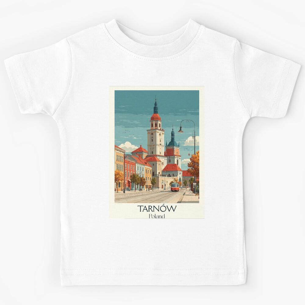 Tarnów Poster – Retro Polish City in Historic Town Style Kids T-Shirt 110