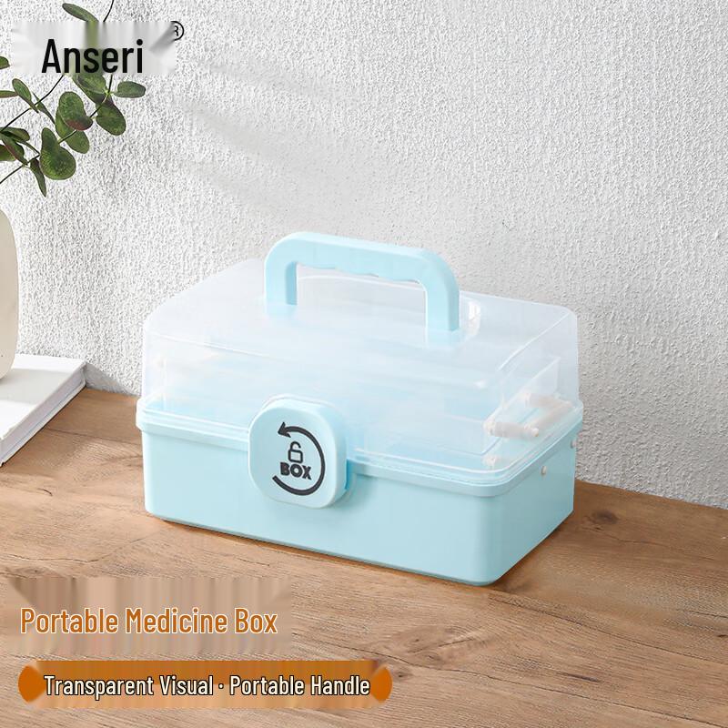 Portable Transparent Medicine Storage Box