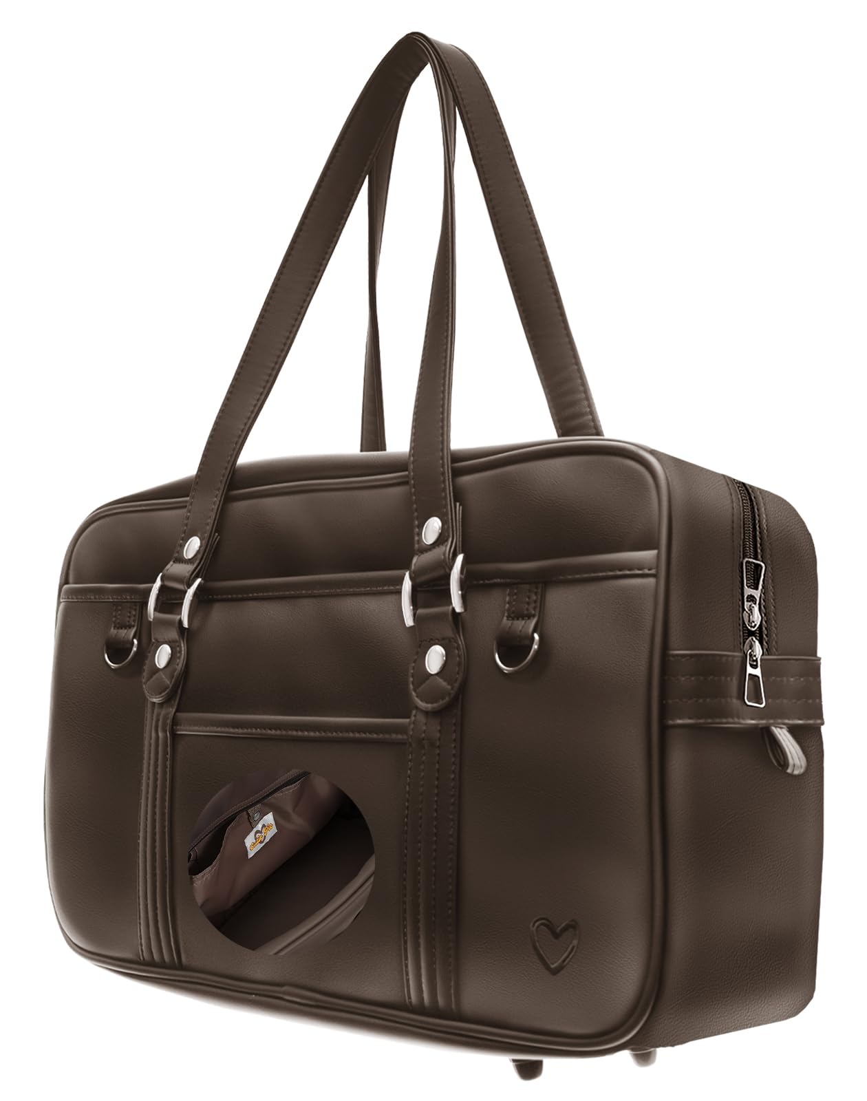 

Cutie Pie School Синтетическая Средняя Школа Большая Высокая Длинная Средняя Школа Без Запаха Коричневый x Темный [Cutie Pie] Сумка, Коричневый, Кожа, Студент, Кожа, Прочный,