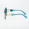 Female Sunglasses Large-sized Square Stylish Eyewear Retro Style Suitable for Outdoor Gatherings and Photography Props