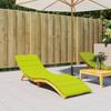 vidaXL Sun Lounger Cushion Light Green 200x60x3 Cm Oxford Fabric
